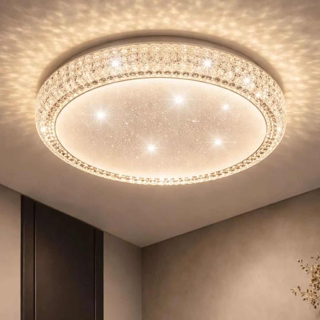 Globo Plafondlamp Ster Effect LED 12W 980Lm - Warm Wit - 30x8cm