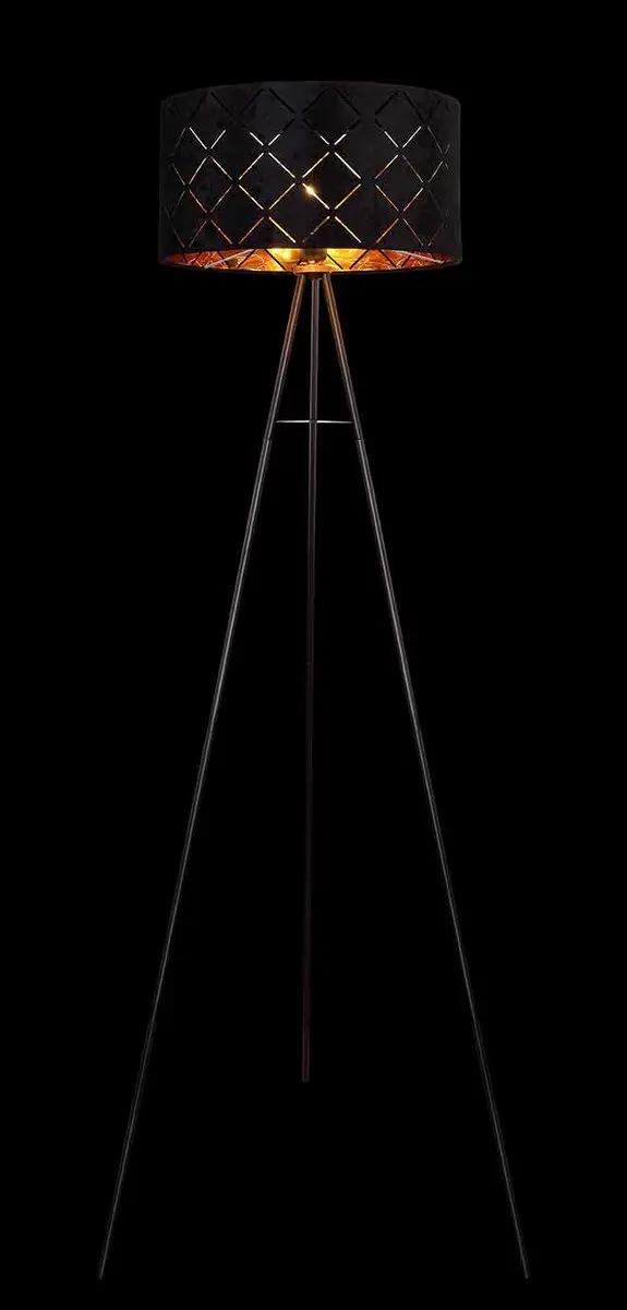 Globo Sunna Vloerlamp - Ø69cm - E27 - Zwart