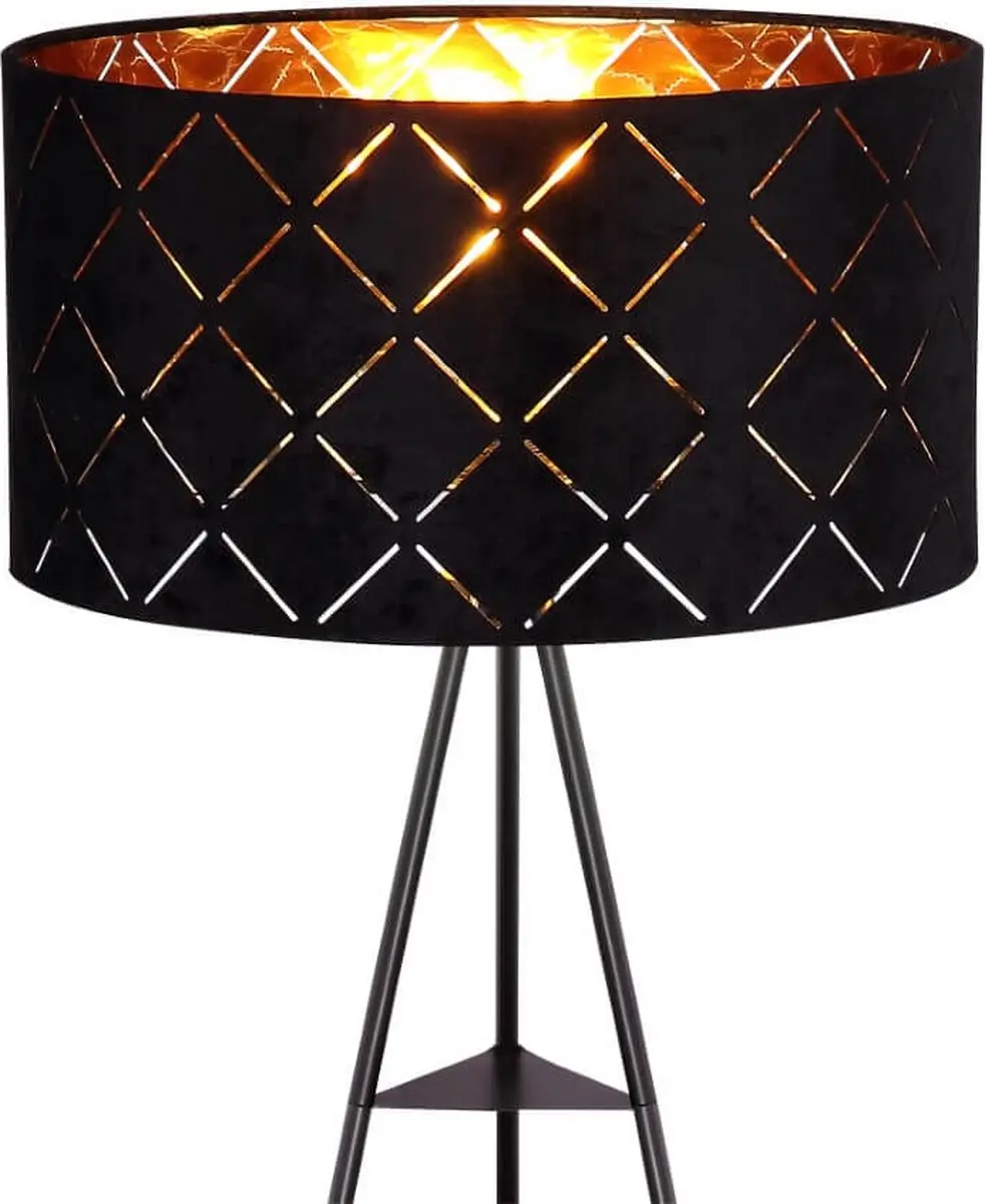 Globo Sunna Vloerlamp - Ø69cm - E27 - Zwart
