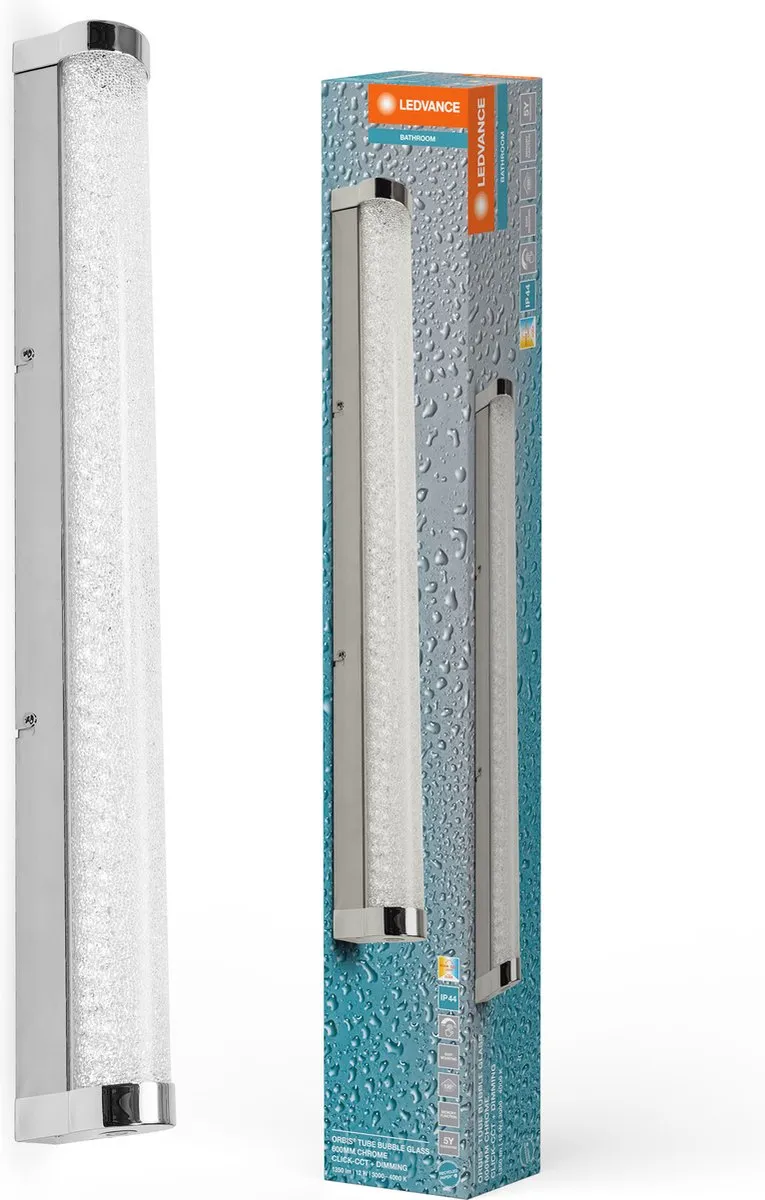 LEDVANCE Orbis Tube Wandlamp 12W 1200lm - Chroom 60cm