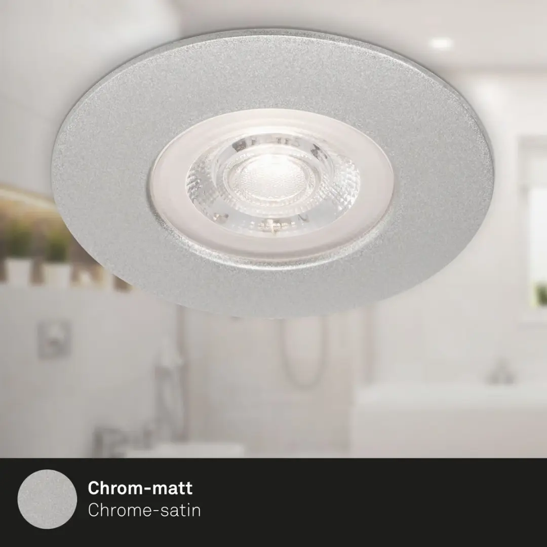 Briloner Kulana LED Inbouwspots Ø9cm - 4 Stuks - 4,9W - 480 Lm - Chroom