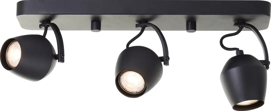 Brilliant Vertino Plafondspot GU10 - 3x5W 3000K - Zwart