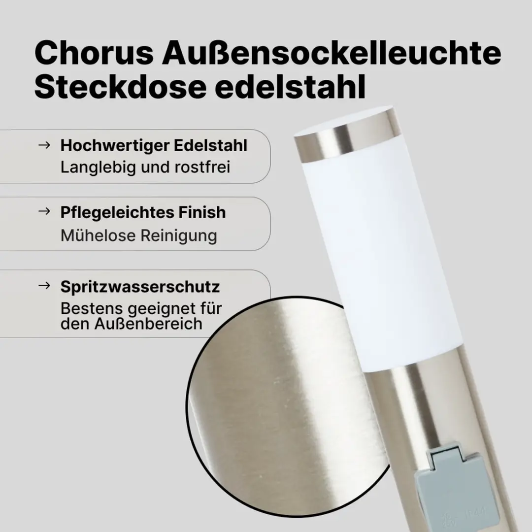 Brilliant CHORUS Buitenlamp Nikkel - 20W