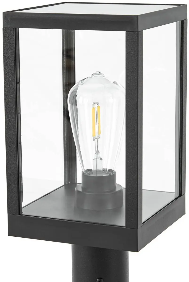 Lindby Solar Buitenverlichting 1 Lichtpunt - 0,9W - Zwart/Transparant