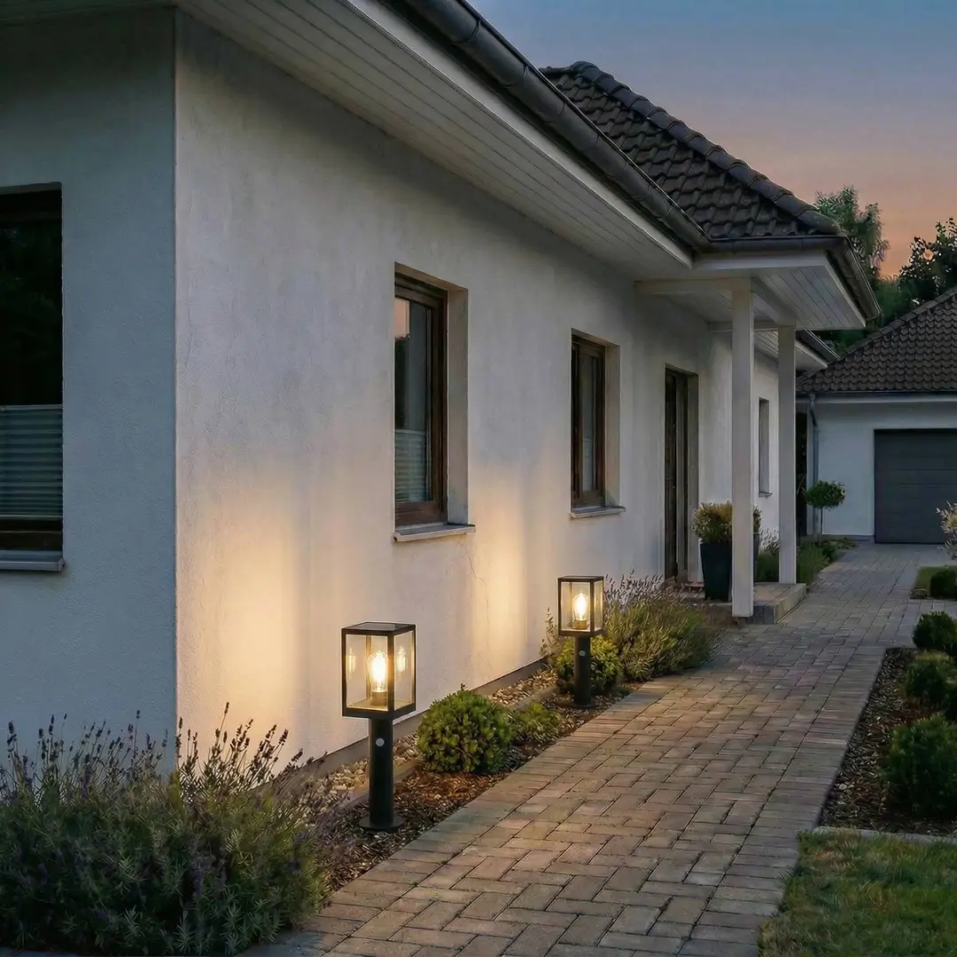 Lindby Solar Buitenverlichting 1 Lichtpunt - 0,9W - Zwart/Transparant