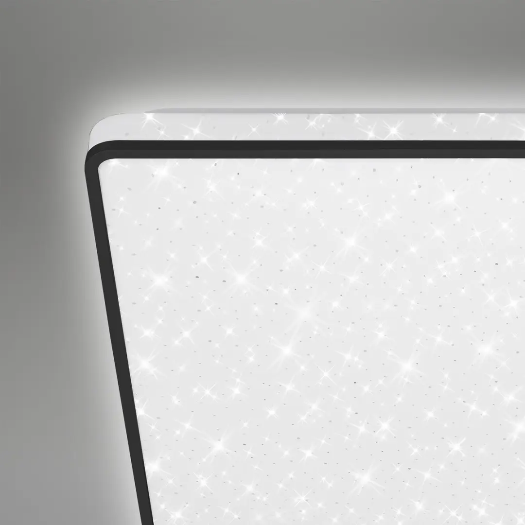 Briloner LED Plafonnière Sterrenhemel 37x37cm - 24W - Zwart