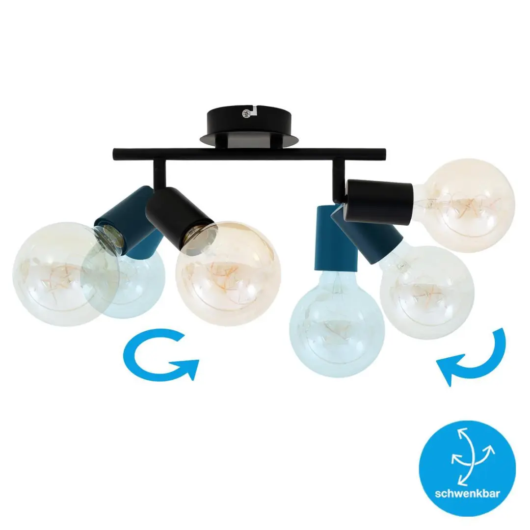Briloner Pearl Plafondspot 2-lichts - Zwart