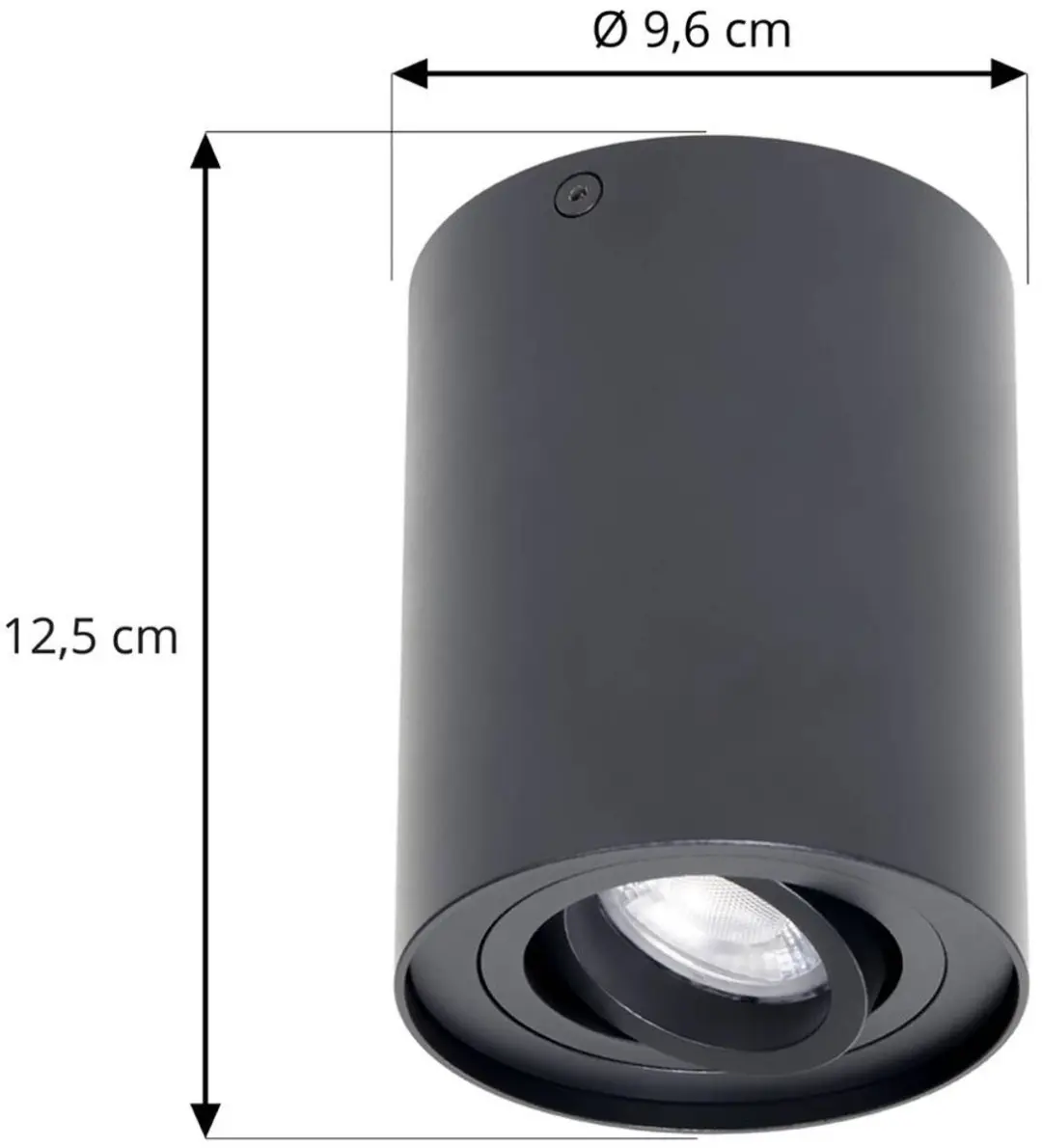 ARCCHIO Plafondlamp 1 Licht GU10 Antraciet