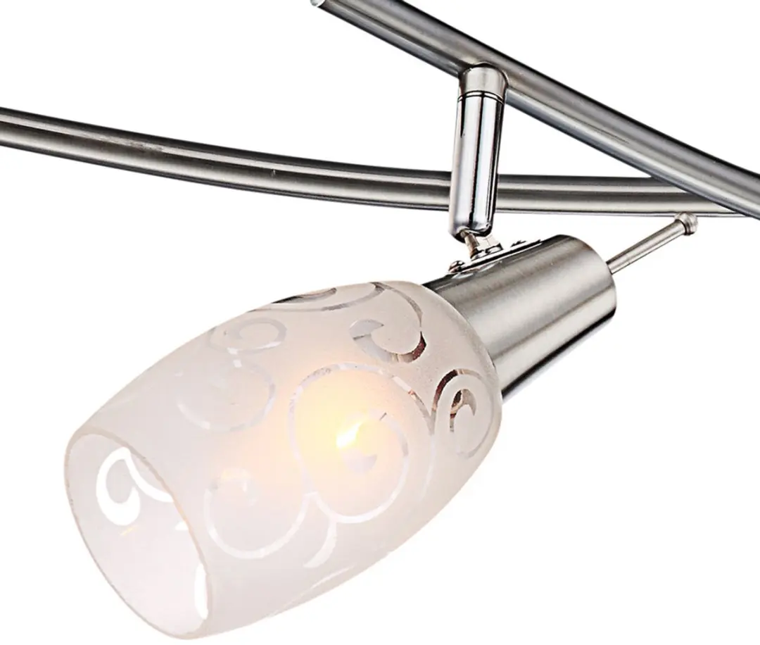 Globo Plafondspot 4-vlammen E14 - 90cm - Zilver