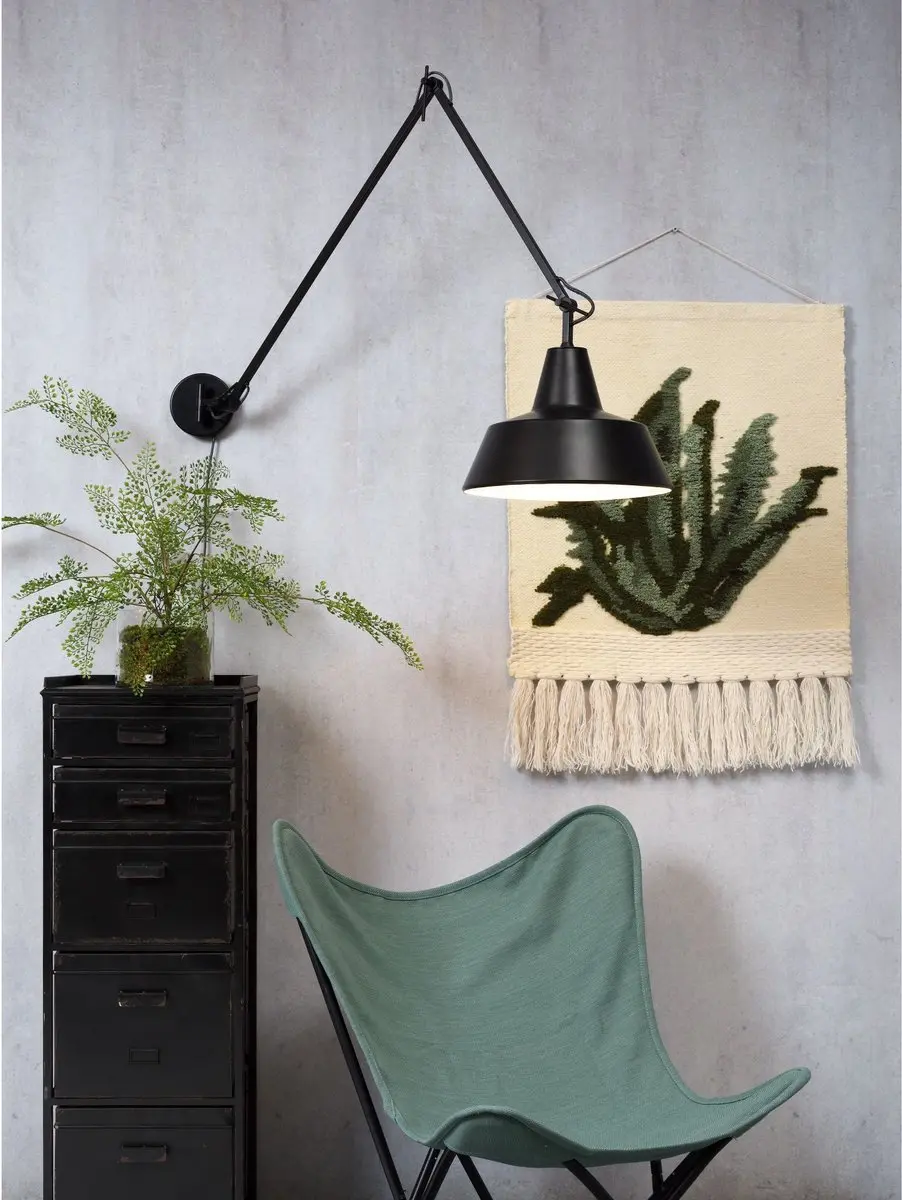 it's about RoMi Wandlamp Chicago - Zwart