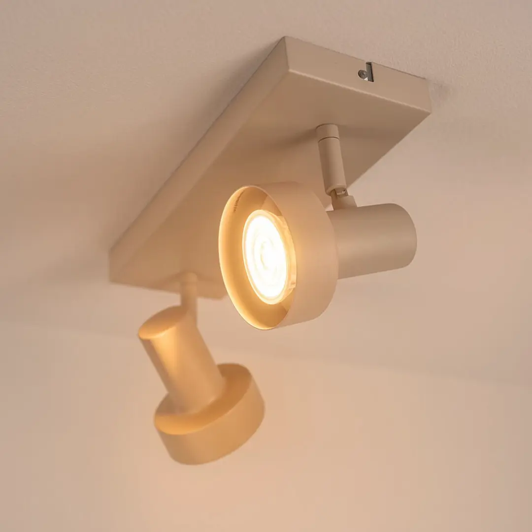 Freelight Spot Lunata 2 Lichts 30cm - Warm Wit - Beige