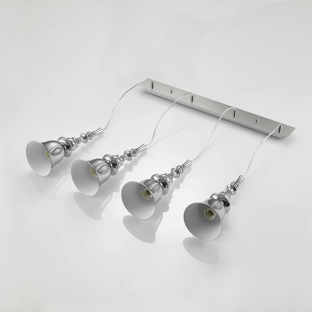 Lucande Hanglamp 4-Lichts E27 - Chroom