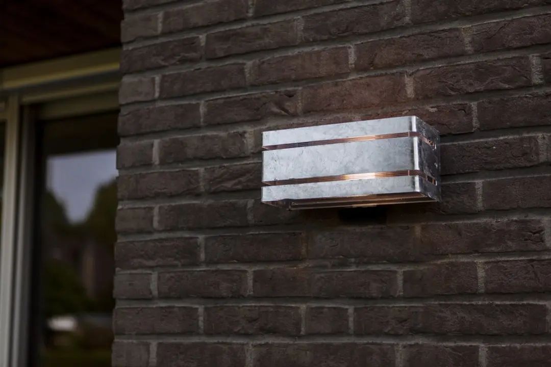 Lutec Vidar Wandlamp E27 - 40W - Grijs