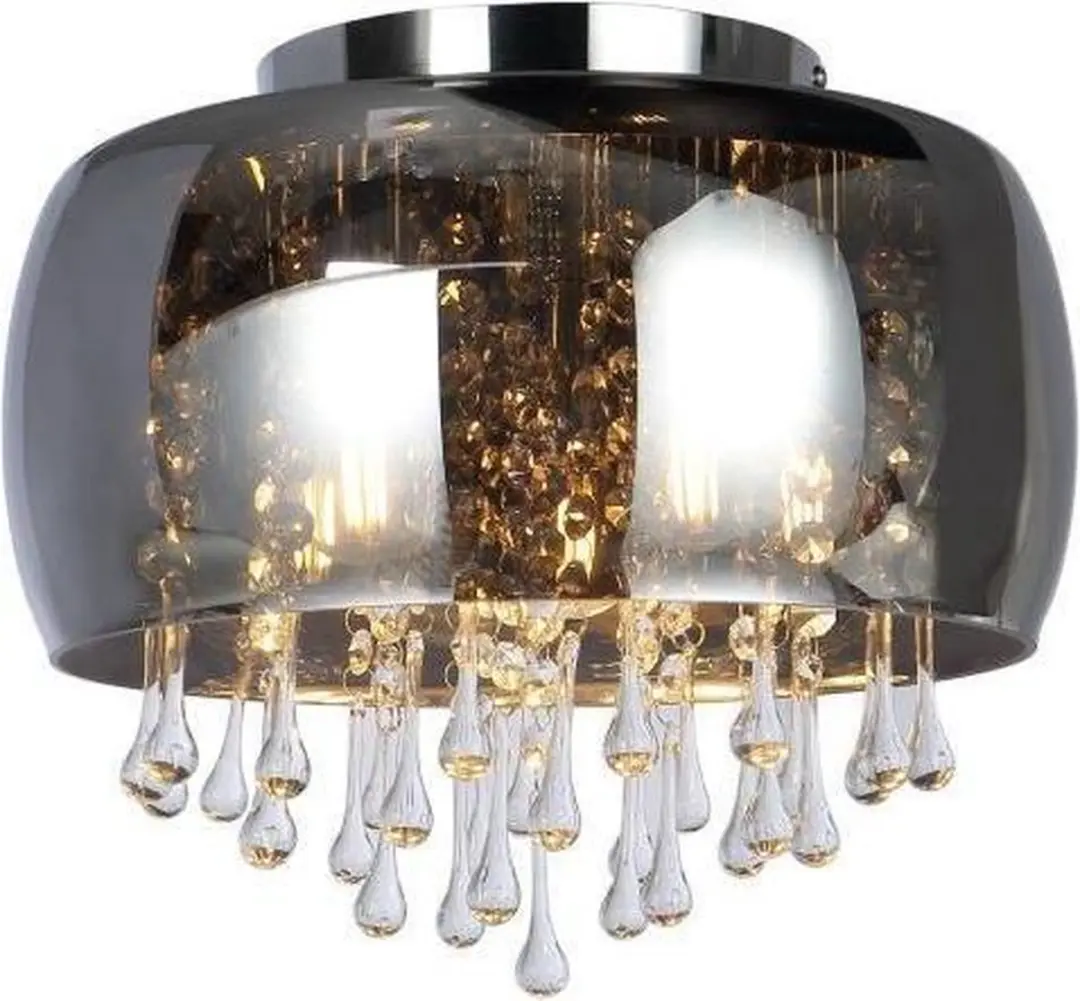 Globo Kalla Plafondlamp Ø35cm - Chroom - 5x E14