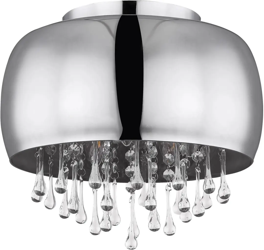 Globo Kalla Plafondlamp Ø35cm - Chroom - 5x E14 - afbeelding 6 van 6