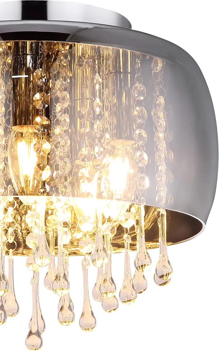 Globo Kalla Plafondlamp Ø35cm - Chroom - 5x E14