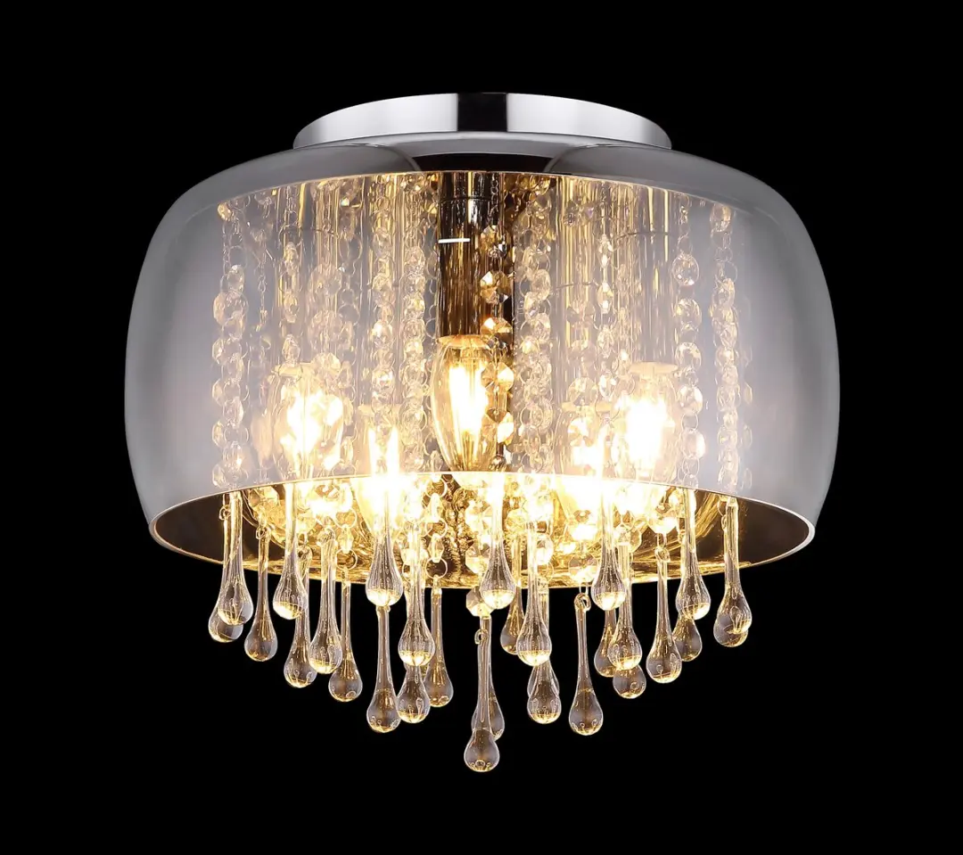 Globo Kalla Plafondlamp Ø35cm - Chroom - 5x E14