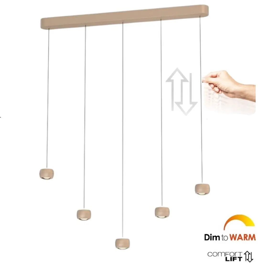 Freelight Cosmo 5 Hanglamp 120cm - Beige