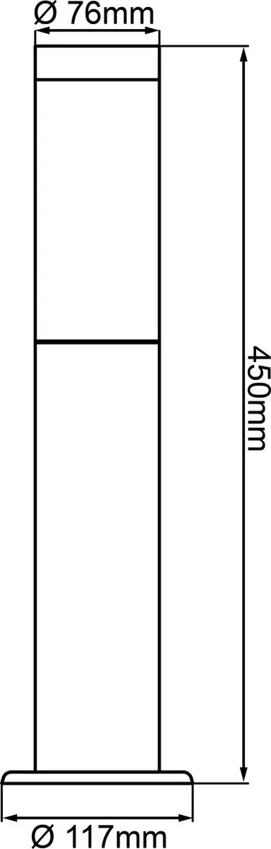 Brilliant Dody Buitenlamp E27 - 10W - IP44 - Zwart