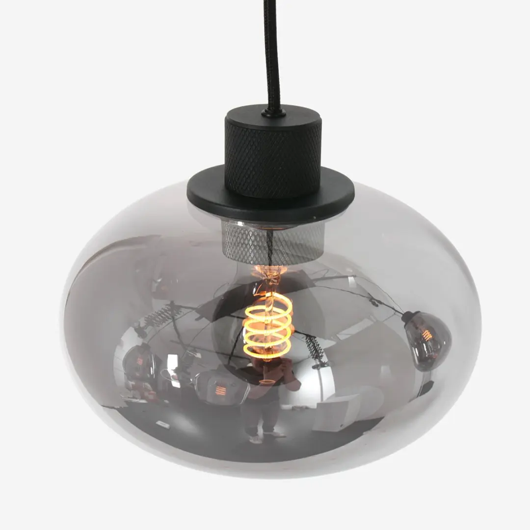 Steinhauer Reflexion 3078ZW Hanglamp - 5 Lichtpunten - 100cm - Zwart