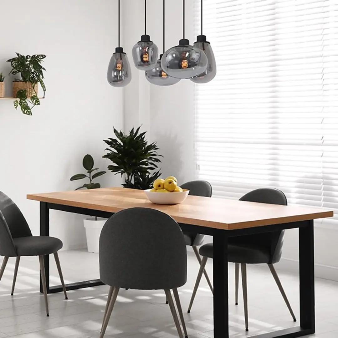 Steinhauer Reflexion 3078ZW Hanglamp - 5 Lichtpunten - 100cm - Zwart - afbeelding 6 van 6