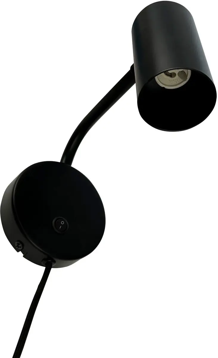 Dyberg Larsen Skagerrak Wandelamp 10W - Ø20cm - Zwart