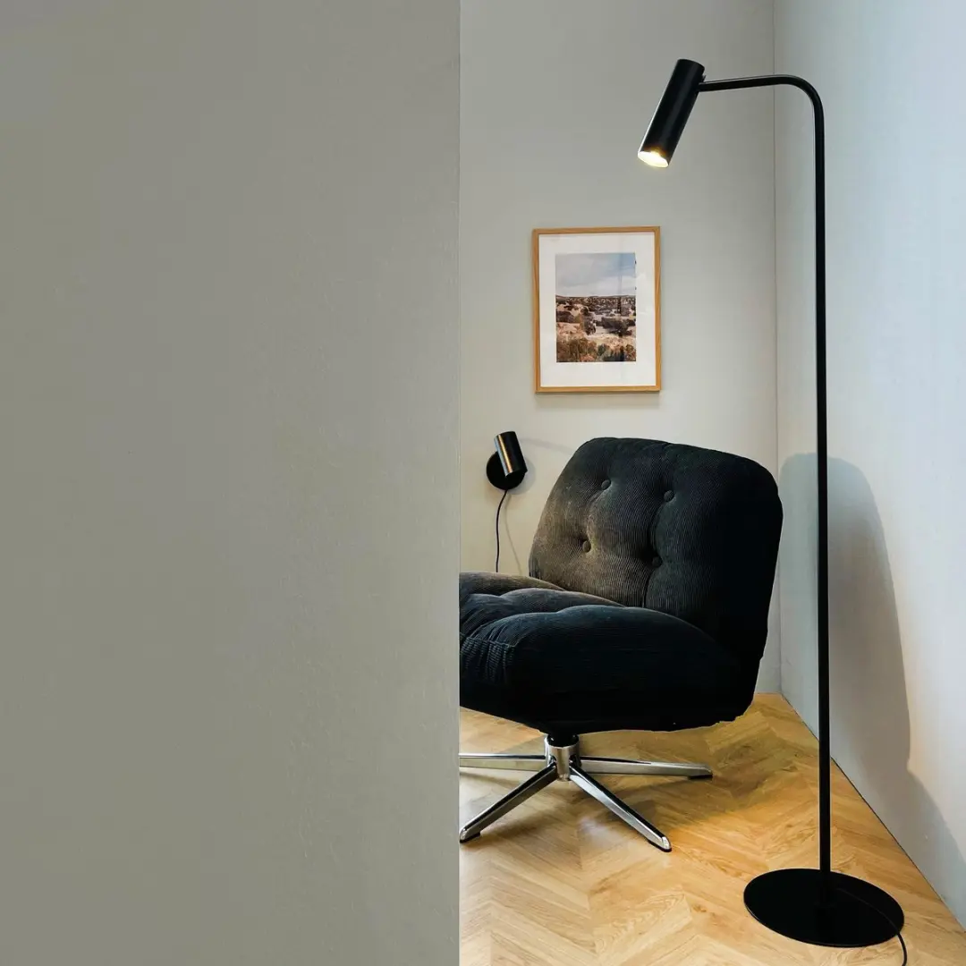 Dyberg Larsen Skagerrak Wandelamp 10W - Ø20cm - Zwart