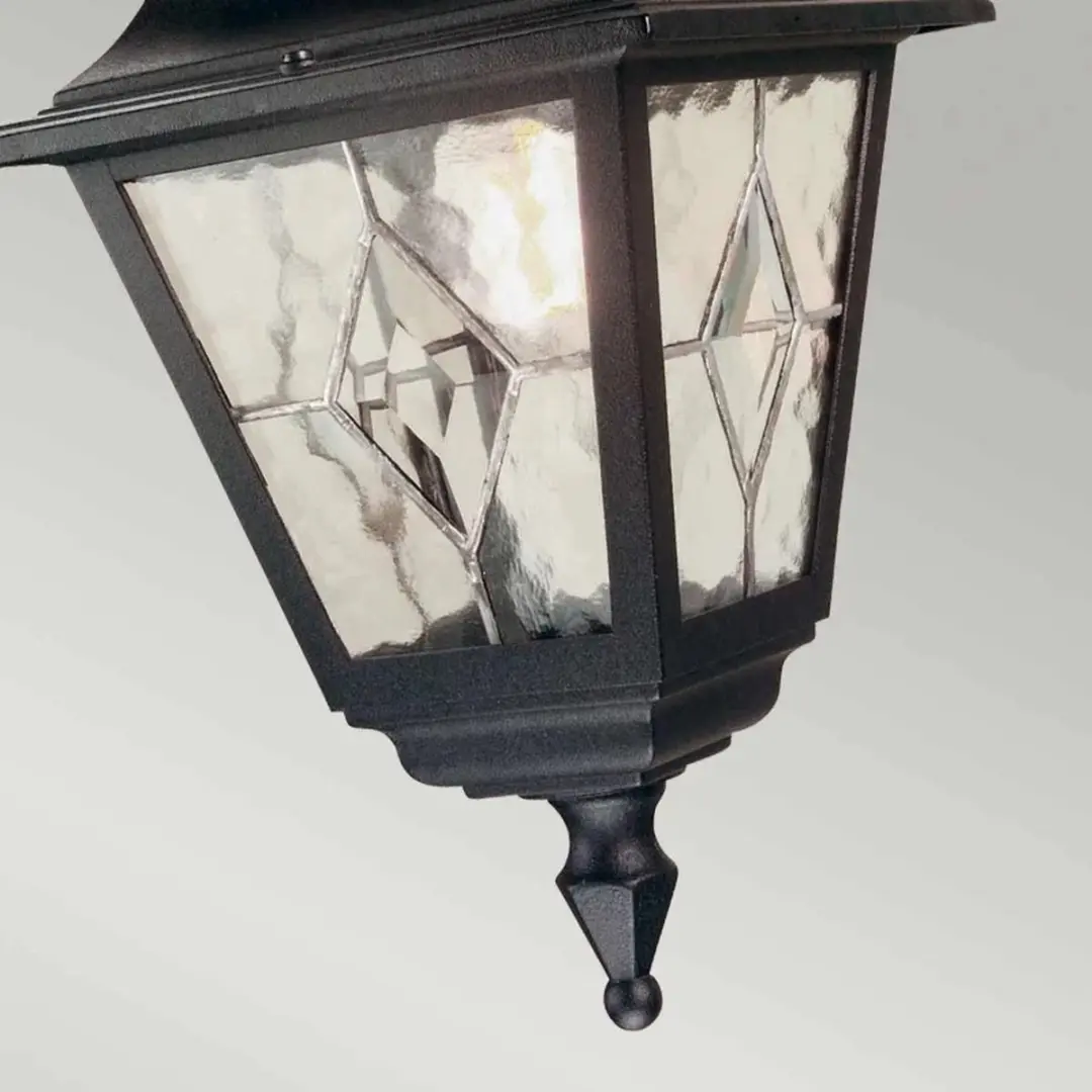 Elstead Lighting Norfolk LED Buiten Hanglamp - 60W - IP44 - Dimbaar - Zwart
