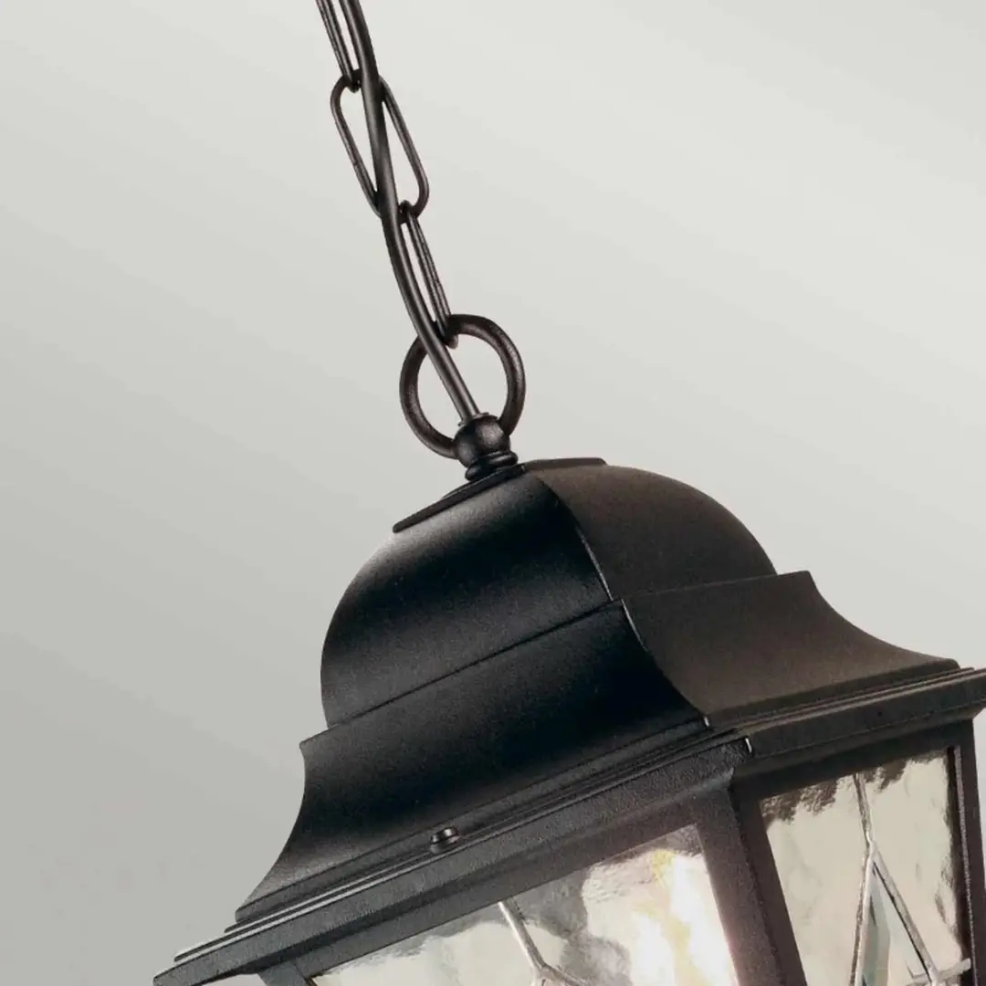 Elstead Lighting Norfolk LED Buiten Hanglamp - 60W - IP44 - Dimbaar - Zwart