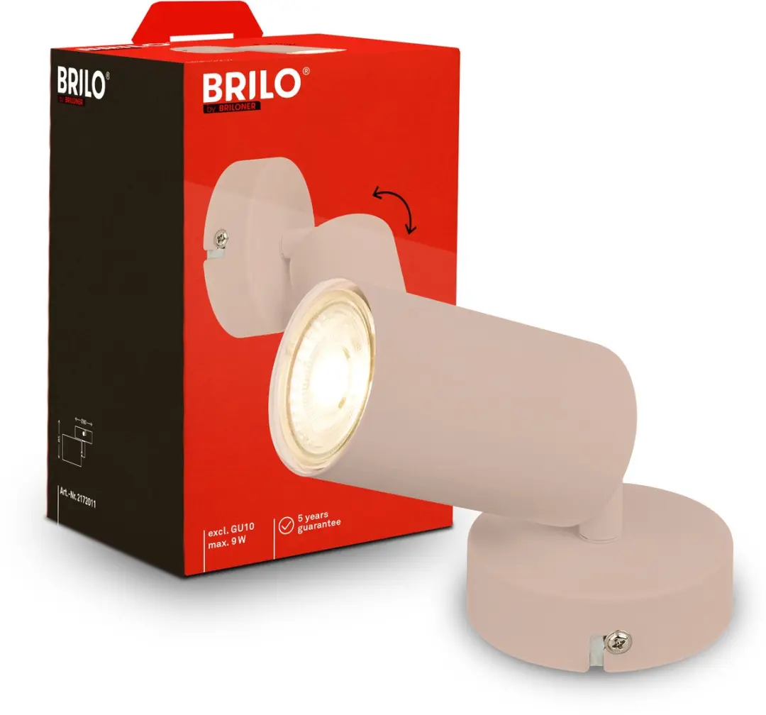 Briloner Tib Opbouwspot GU10 - 8cm - Beige