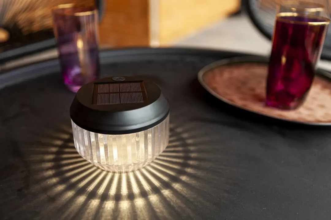 Lutec Diva Solar Tafellamp - 2 Stuks - Mat Zwart