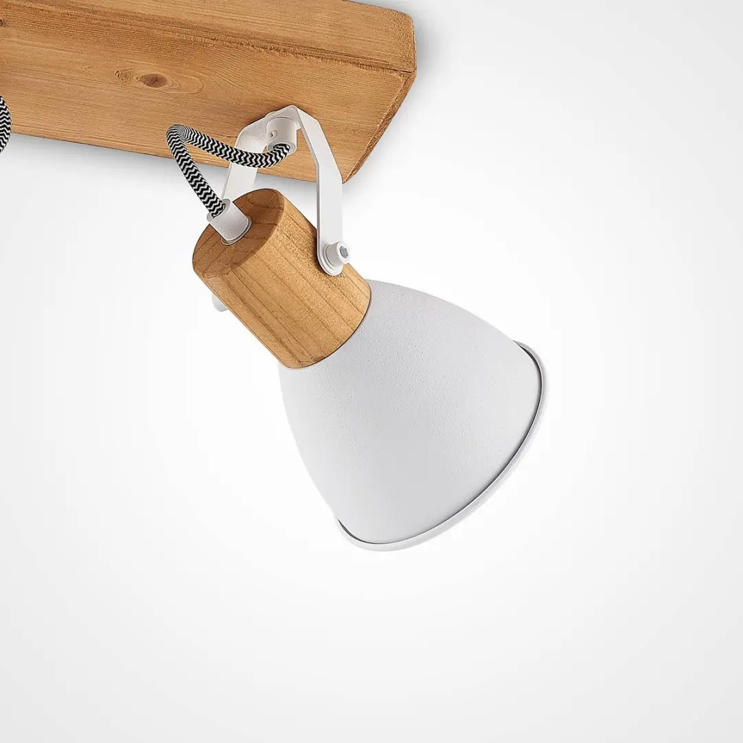 Lindby Buitenspot Metaal Dennenhout 2 Lichtpunten E14
