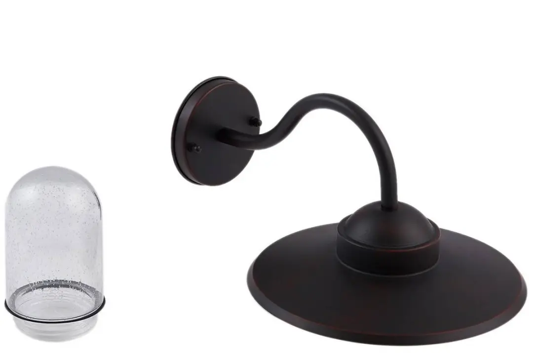 Lindby Wandlamp Buiten Aluminium Glas 1 Lichtpunt E27 - Roest - afbeelding 6 van 6