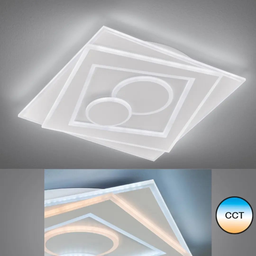 Fischer & Honsel Ratio Plafondlamp 48W - Wit Metaal