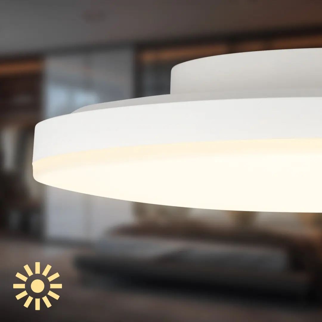 Briloner Stan LED Plafondlamp 24W - Ø26cm - Wit