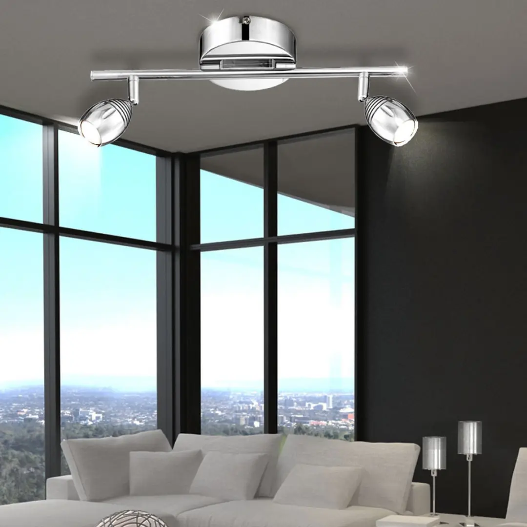 Globo Morelia LED Plafondlamp 5W - Zilver - afbeelding 6 van 6