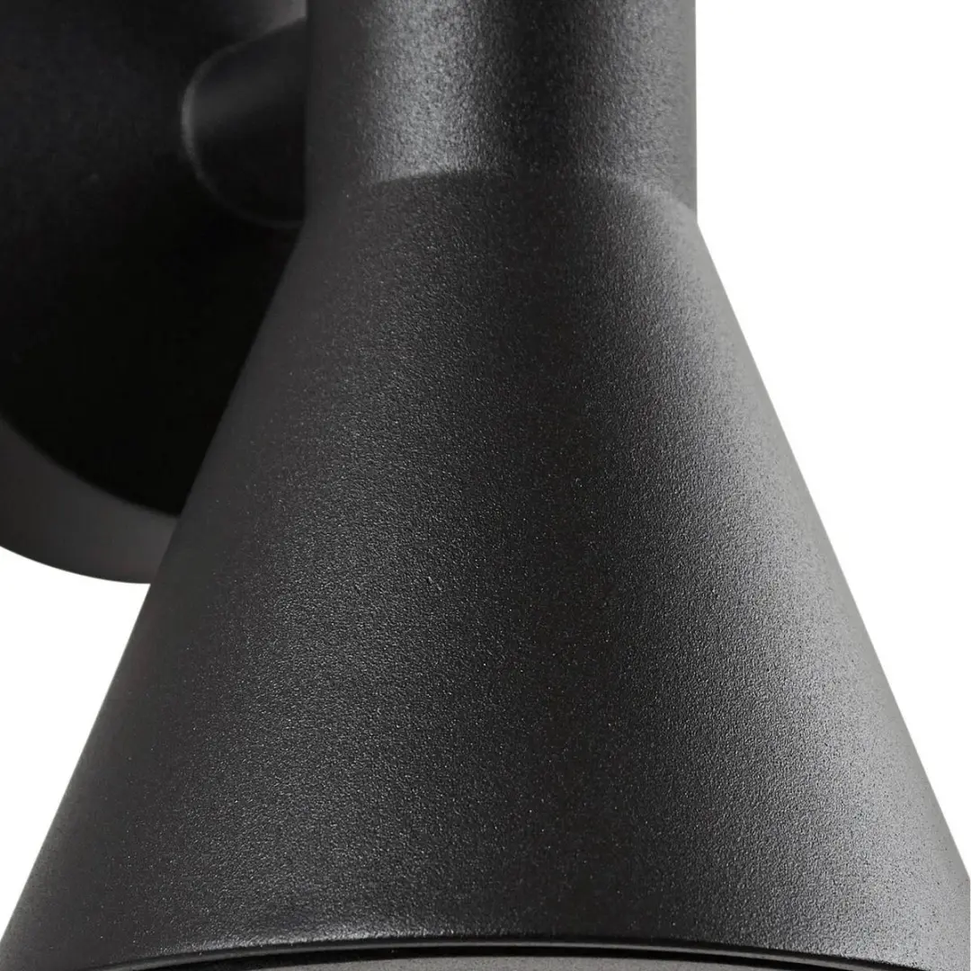 Lucande Wandlamp Buiten 2-lichts GU10 - Zwart