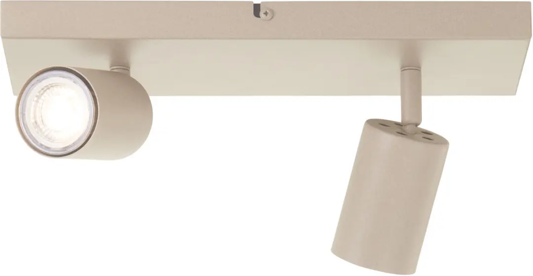 Brilliant Jello Plafondlamp LED GU10 2x5W - 3000K - Dimbaar - Champagne