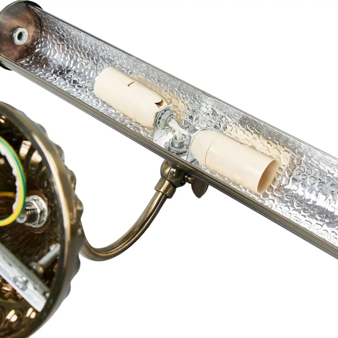 Lindby Wandlamp 2-lichts Antiek Messing