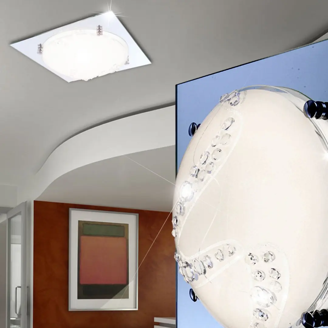 Globo 48254-12 Plafondlamp - 960 Lumen - Zilver