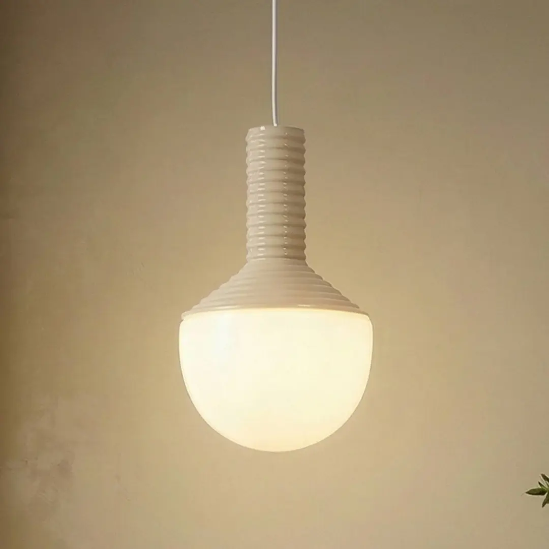 Lucande Hanglamp Keramiek Glas Metaal 1 Licht
