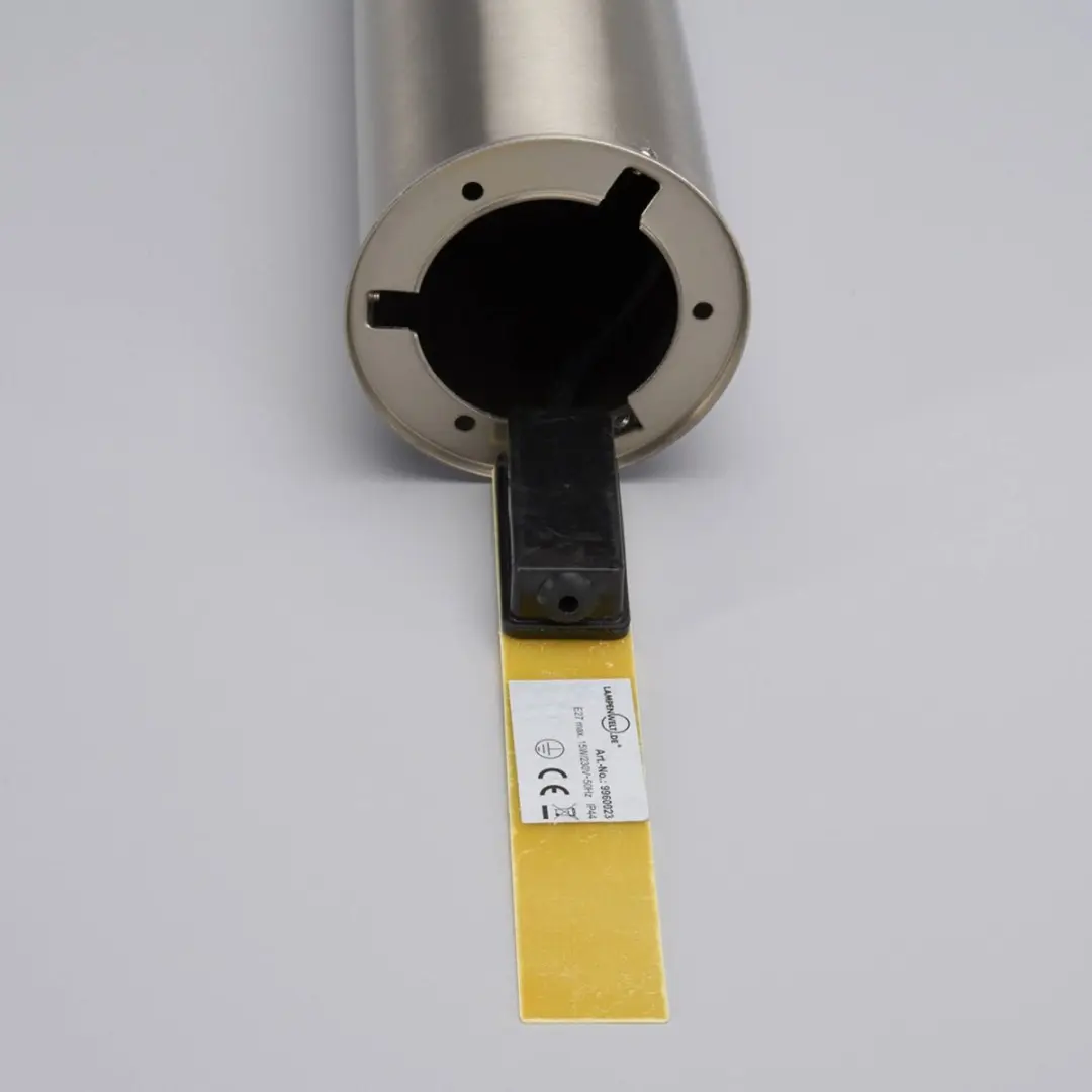 Lindby Buitenlamp Roestvrij Staal 1 Licht E27 - Ø10cm