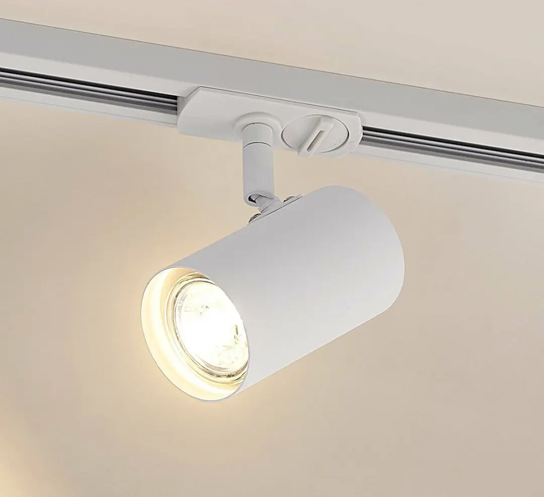 Lindby 1-fase Railverlichting GU10 - 1 Lichtpunt - 10W - Wit