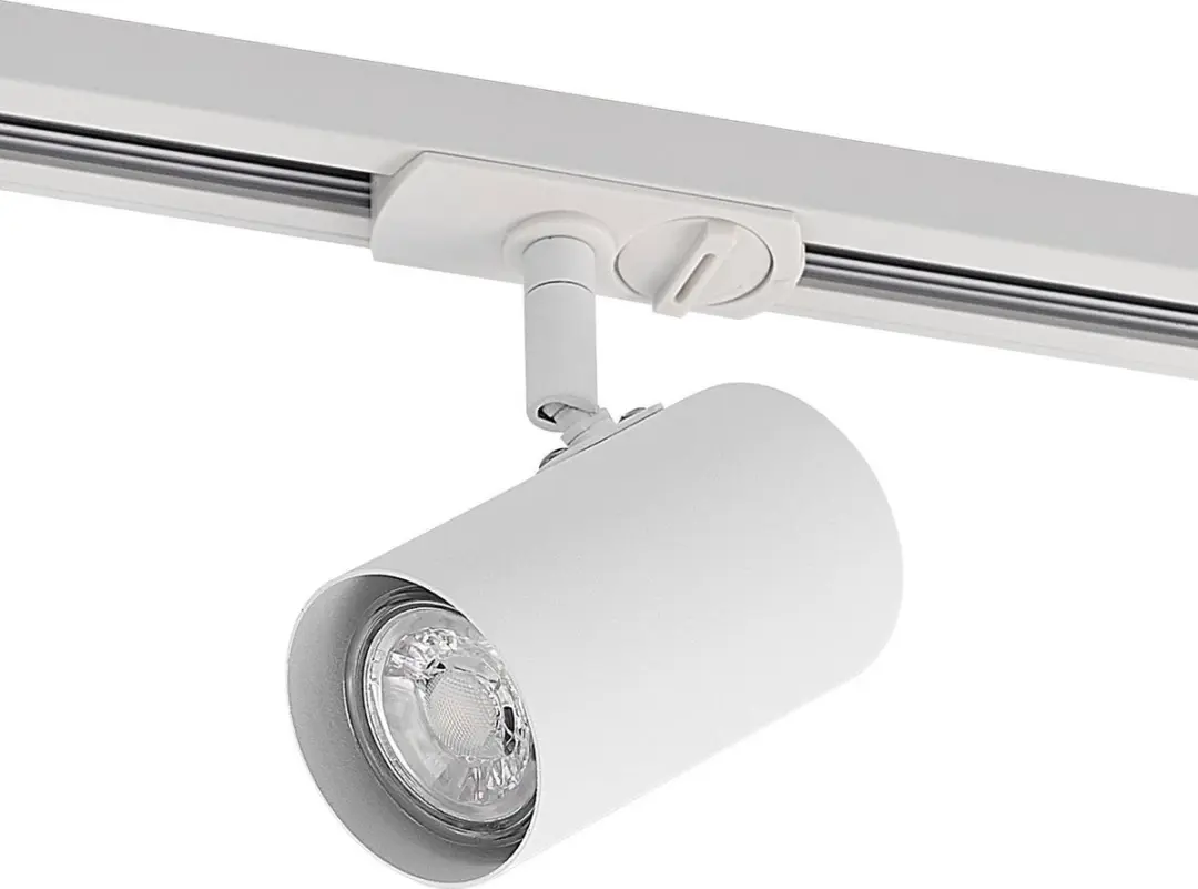 Lindby 1-fase Railverlichting GU10 - 1 Lichtpunt - 10W - Wit