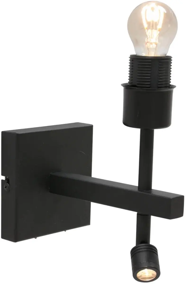 Steinhauer Stang 2995ZW Wandlamp - 2 Lichtpunten - Zwart