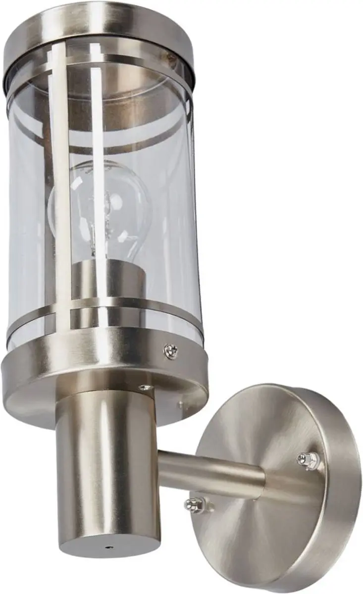 Lindby Wandlamp Buiten Roestvrij Staal 1 Licht E27