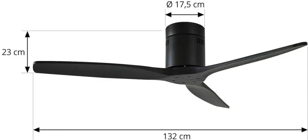 Lucande Plafondventilator 132cm