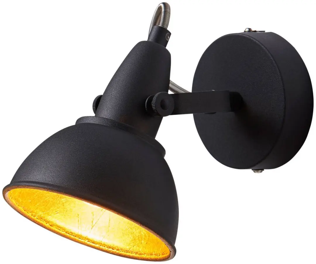 Lindby Buitenspot 1 Licht E14 Metaal - Zwart/Goud