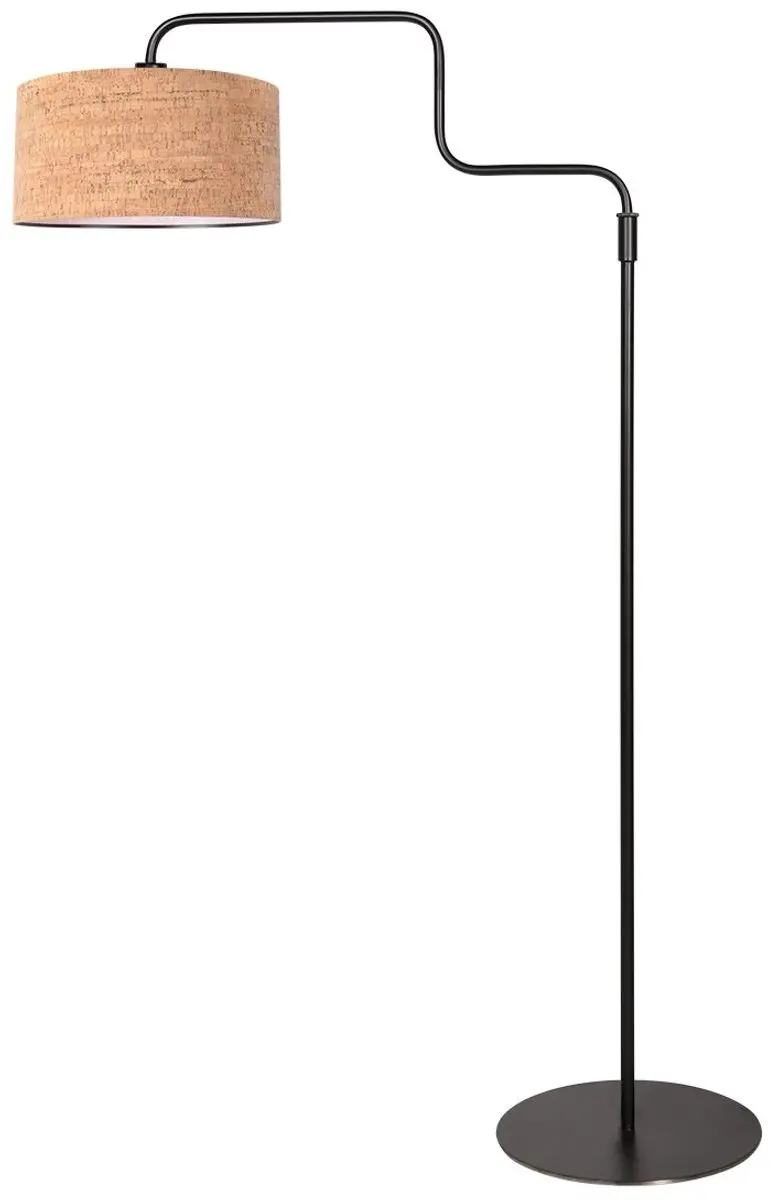 Steinhauer Bloeba 4347ZW Vloerlamp - Ø40cm - 150-165cm Zwart