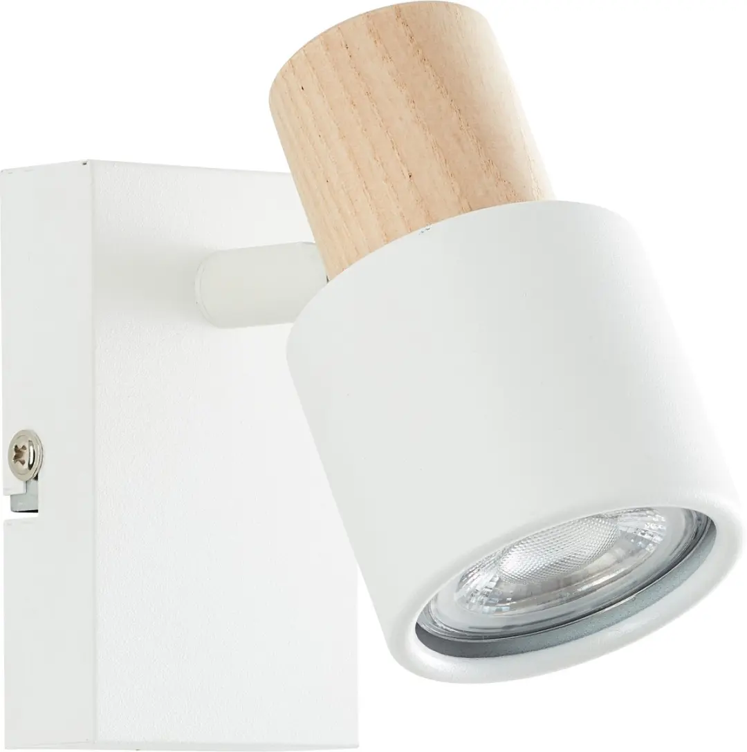 Brilliant Pini Wandlamp GU10 24W - Wit/Licht hout